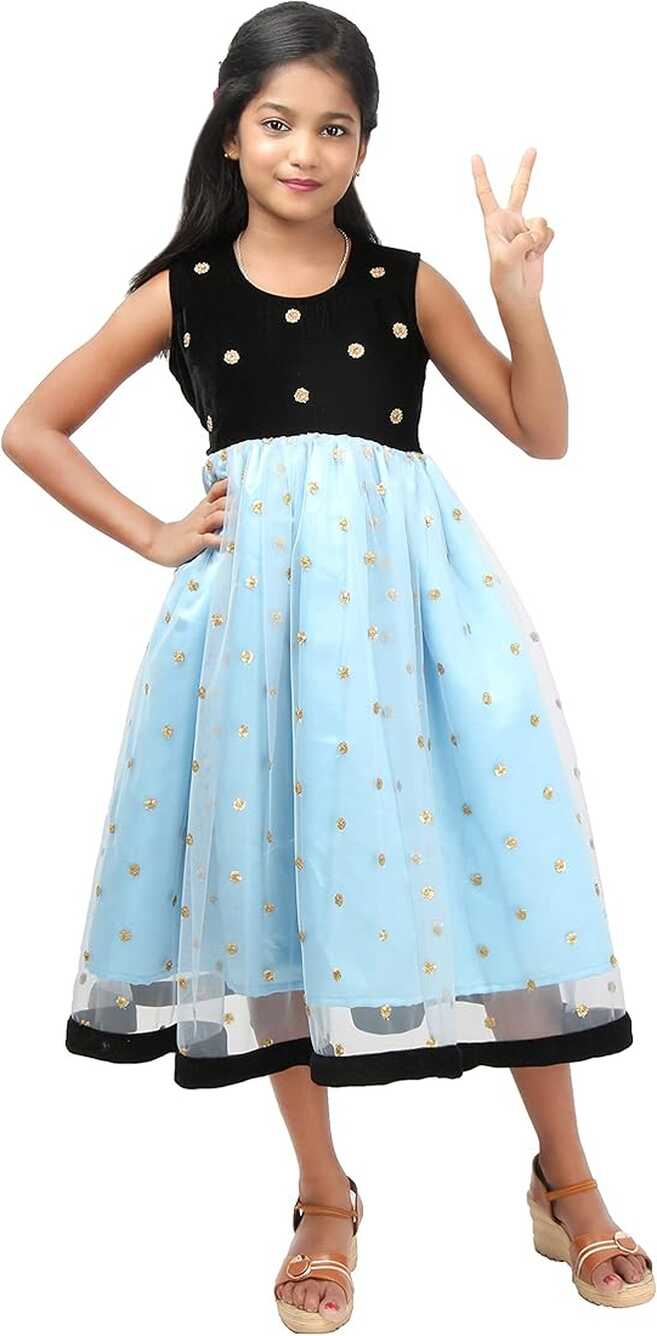 rayie collection DRESS for 11 to 12 YEARS GIRLS BLUE : Amazon.in ...