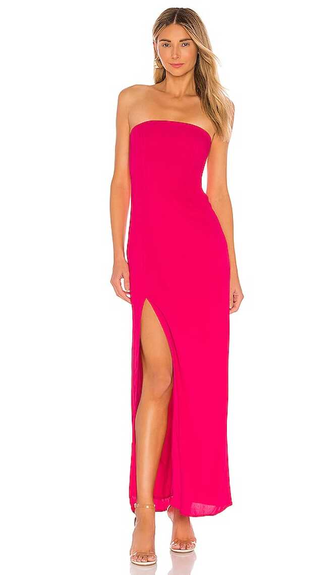 superdown Asher Strapless Dress in Pink | REVOLVE