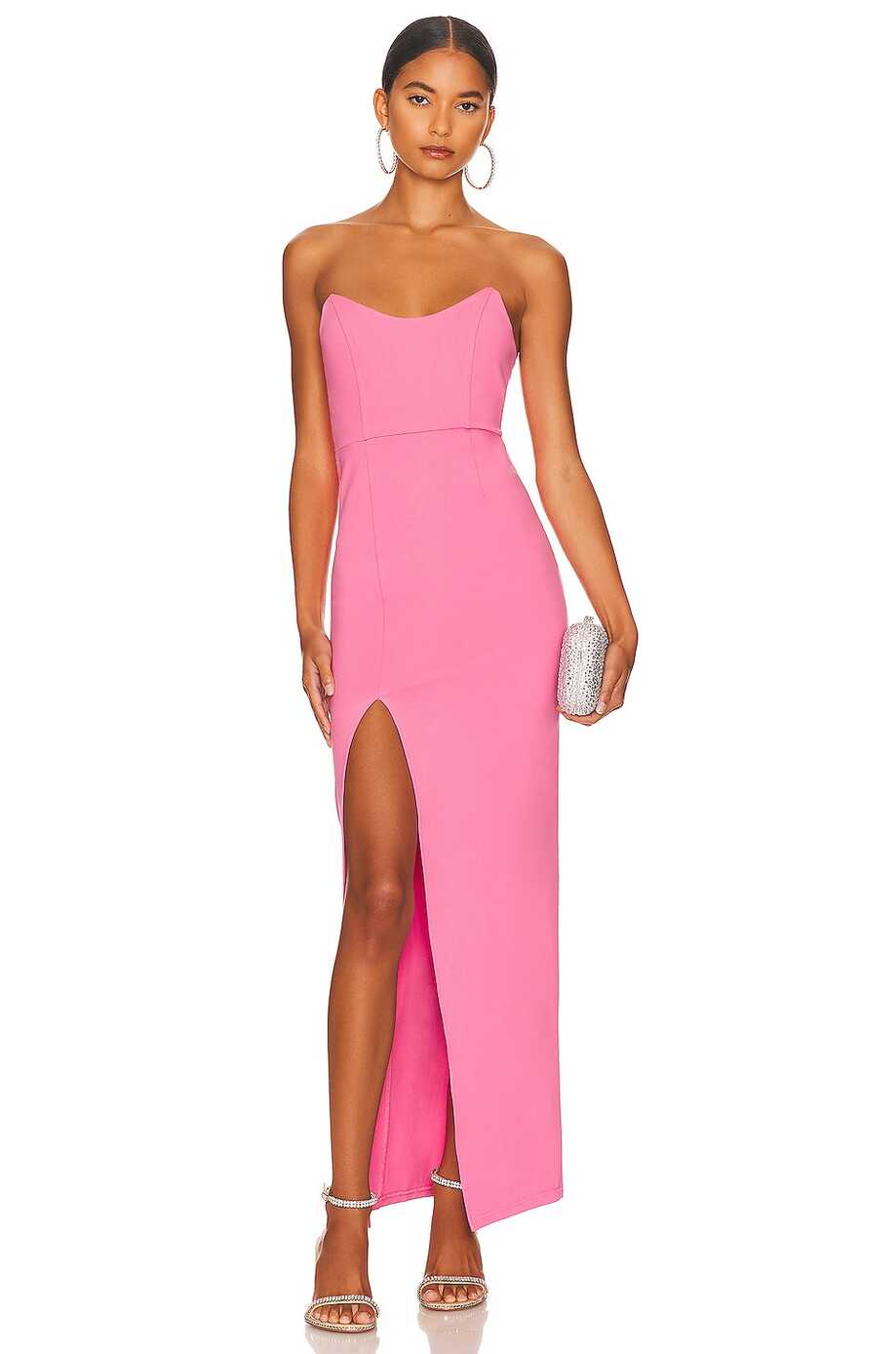 superdown Ryleigh Strapless Maxi Dress in Pink | REVOLVE