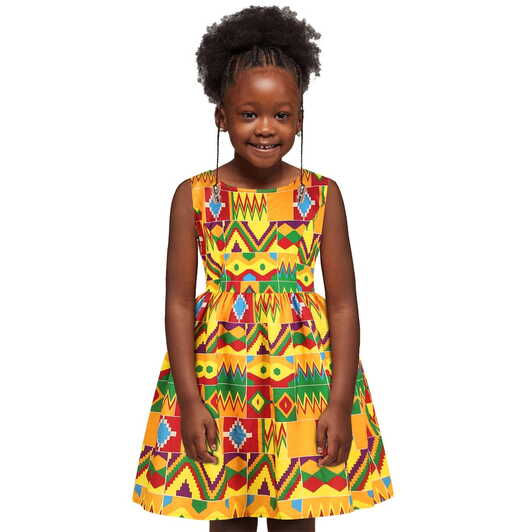 wofedyo flower girl dress Toddler Kids Baby Girls African Dashiki ...